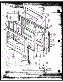 Door parts for Amana Countertop Microwave RO-10A/P74067-5M from AppliancePartsPros.com