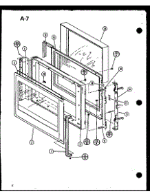 Door parts for Amana Countertop Microwave RO-700/P75992-1M from AppliancePartsPros.com