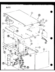Outer Cabinet / Switch parts for Amana Countertop Microwave RO-700/P75992-1M from AppliancePartsPros.com