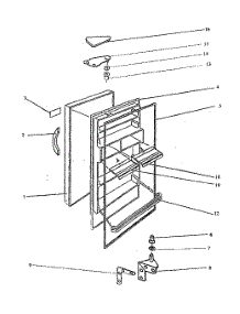 Door Assy parts for Wc Wood Upright Freezer RP1816RS3 from AppliancePartsPros.com