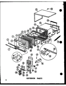 Exterior Parts parts for Amana Countertop Microwave RR-4/P71100-3M from AppliancePartsPros.com