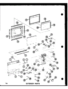 Exterior Parts (Rr-4D / P71100-5M) parts for Amana Countertop Microwave RR-4D/P71100-5M from AppliancePartsPros.com