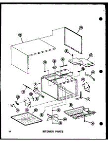 Interior Parts (Rr-4D / P71100-4M) parts for Amana Countertop Microwave RR-4D/P71100-5M from AppliancePartsPros.com