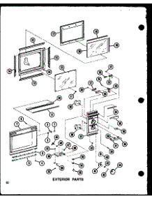 Exterior Parts parts for Amana Countertop Microwave RR-4DW/P72165-2M from AppliancePartsPros.com