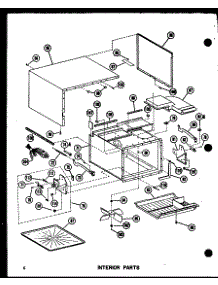 Cabinet Parts parts for Amana Countertop Microwave RR-7/P73245-1M from AppliancePartsPros.com