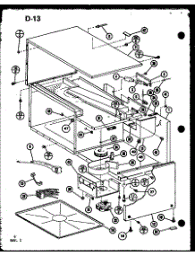 Cabinet Parts parts for Amana Countertop Microwave RR-700/P75411-2M from AppliancePartsPros.com