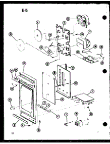 Control Panel parts for Amana Countertop Microwave RR-7B/P74364-5M from AppliancePartsPros.com