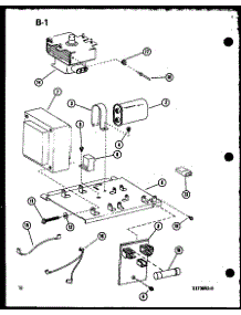 Transformer And Magnetron parts for Amana Countertop Microwave RR-800/P75592-1M from AppliancePartsPros.com