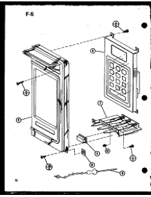 Control Panel parts for Amana Countertop Microwave RR-810/P75592-2M from AppliancePartsPros.com