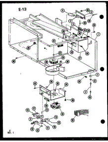Blower / Wiring Harness parts for Amana Countertop Microwave RR-8T/P75357-1M from AppliancePartsPros.com