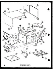 Interior Parts parts for Amana Countertop Microwave RR-9T/P73541-1M from AppliancePartsPros.com