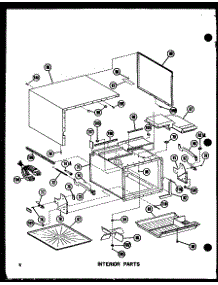 Interior Parts parts for Amana Countertop Microwave RR7/P72582-1M from AppliancePartsPros.com