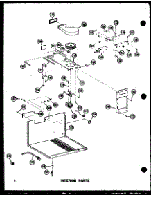 Interior Parts parts for Amana Countertop Microwave RR9/P72110-5M from AppliancePartsPros.com