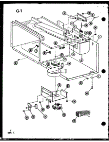 Blower / Switch parts for Amana Countertop Microwave RRL-10TD/P75594-2M from AppliancePartsPros.com