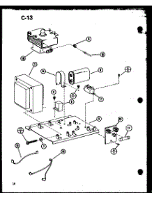 (Rrl-5C / P75590-5M) (Crrl-5C / P75590-6M) parts for Amana Countertop Microwave RRL-5D/P75590-5M from AppliancePartsPros.com
