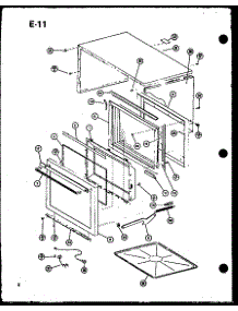 Outer Cabinet parts for Amana Countertop Microwave RRL-5D/P75590-7M from AppliancePartsPros.com