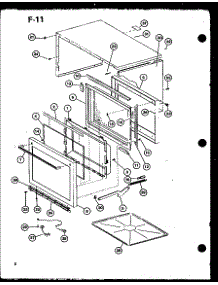 Outer Cabinet parts for Amana Countertop Microwave RRL-8X-P76438-1M from AppliancePartsPros.com
