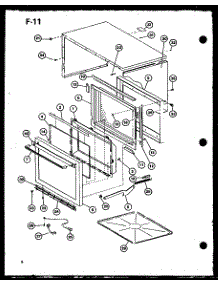 Outer Cabinet parts for Amana Countertop Microwave RRL-8X-P76438-3M from AppliancePartsPros.com