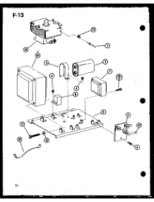 Magnetron / Transformer parts for Amana Countertop Microwave RRL-8X-P76438-3M from AppliancePartsPros.com