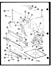 Outer Cabinet parts for Amana Countertop Microwave RRL-9A/P74705-1M from AppliancePartsPros.com