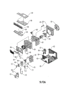 Chassis parts for Friedrich Room Air Conditioner RS15L10-A from AppliancePartsPros.com