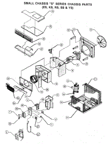 Chassis Parts parts for Friedrich Room Air Conditioner RS16J30A-A from AppliancePartsPros.com