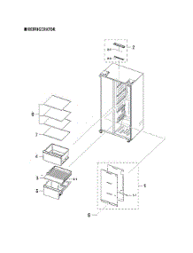 Refrigerator Parts parts for Samsung Side-By-Side Refrigerator RS23A500ASR/AA-00 from AppliancePartsPros.com
