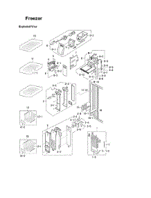 Freezer Parts parts for Samsung Side-By-Side Refrigerator RS2534WW/XAA-00 from AppliancePartsPros.com