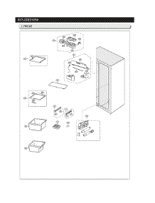 Refrigerator Parts parts for Samsung Side-By-Side Refrigerator RS25J500DSR/BY-00 from AppliancePartsPros.com