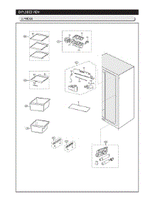 Refrigerator Parts parts for Samsung Side-By-Side Refrigerator RS25J500DSR/BY-02 from AppliancePartsPros.com