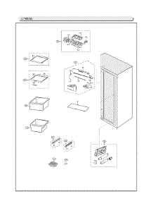 Refrigerator Parts parts for Samsung Side-By-Side Refrigerator RS25J500DWW/BY-00 from AppliancePartsPros.com