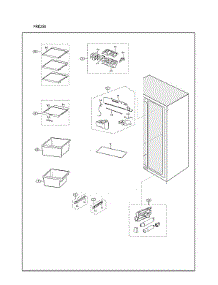 Refrigerator Parts parts for Samsung Side-By-Side Refrigerator RS25J500DWW/BY-02 from AppliancePartsPros.com