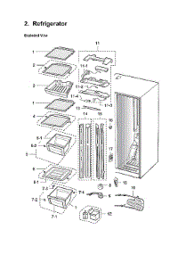 Refrigerator Parts parts for Samsung Side-By-Side Refrigerator RS2630W/XAA-00 from AppliancePartsPros.com