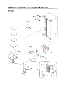 Freezer Parts parts for Samsung Side-By-Side Refrigerator RS27T5200SR/AA-00 from AppliancePartsPros.com