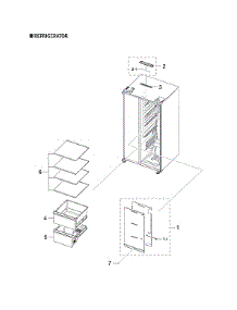 Refrigerator Parts parts for Samsung Side-By-Side Refrigerator RS28A500ASR/AA-00 from AppliancePartsPros.com
