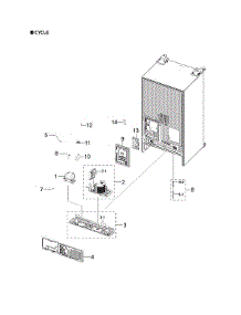 Cycle Parts parts for Samsung Side-By-Side Refrigerator RS28A5F61SG/AA-00 from AppliancePartsPros.com