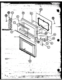 Door parts for Amana Countertop Microwave RS50/P76695-17M from AppliancePartsPros.com