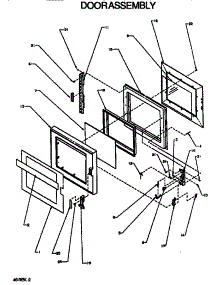 Door Assembly parts for Amana Countertop Microwave RS581SS-P1110906M from AppliancePartsPros.com