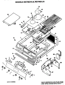 Controls And Cooktop parts for Hot Point Electric Range RS778G*J4 from AppliancePartsPros.com