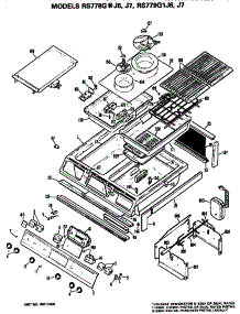 Control And Cooktop parts for Hot Point Electric Range RS778G*J6 from AppliancePartsPros.com