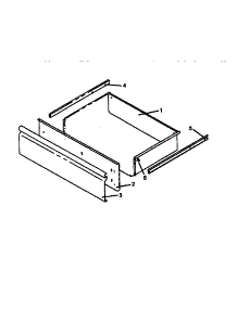 Storage Drawer Assembly parts for Caloric Gas Range RSF3200W-P1141264N from AppliancePartsPros.com