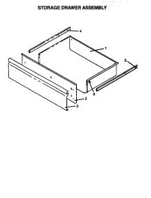 Storage Drawer Assembly parts for Caloric Gas Range RSF320OW-P1141264N from AppliancePartsPros.com