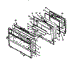 Oven Door Assembly (Rsf3300l / P1141256n) (Rsf3300w / P1141265n) (Rsf3410l / P1141257n) (Rsf3410w / P1141257n)