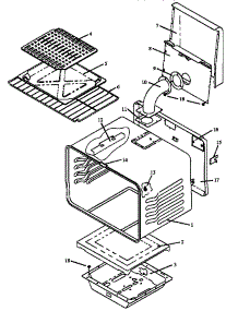 Oven Assembly- Bar Broiler parts for Caloric Gas Range RSF3300W-P1141256N from AppliancePartsPros.com