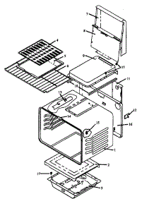 Oven Assembly - Ultra Ray Broiler parts for Caloric Gas Range RSF3300W-P1141256N from AppliancePartsPros.com