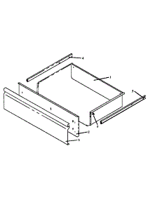 Storage Drawer Assembly (Rsf3200w / P1141255n) (Rsf3300w / P1141256n) parts for Caloric Gas Range RSF3300W-P1141256N from AppliancePartsPros.com