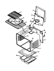 Oven, Bar Broiler (Rsf3200l / P1141255n) (Rsf3200w / P1141264n) (Rsf3300l / P1141256n) (Rsf3300w / P1141265n) parts for Caloric Gas Range RSF3410L-P1141257N from AppliancePartsPros.com