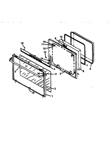 Oven Door Assembly (Rsf3200l / P1141255n) (Rsf3200w / P1141264n) (Rsf3300l / P1141256n) parts for Caloric Gas Range RSF3410L-P1141257N from AppliancePartsPros.com