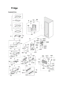 Refrigerator Parts parts for Samsung Side-By-Side Refrigerator RSG307AABP/XAA-00 from AppliancePartsPros.com