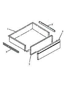 Storage Drawer Assembly parts for Caloric Gas Range RSK3700UK-P1141247NK from AppliancePartsPros.com
